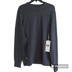 SOLD NWT Vuori Men's Ponto Performance Crew, Charcoal Heather, L